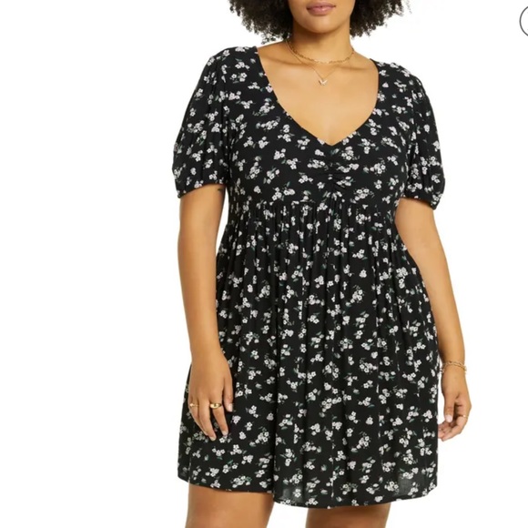 BP Flower Print Babydoll Mini Dress NWOTs - Picture 9 of 11